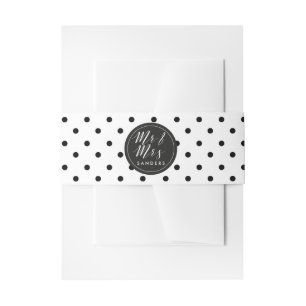 Bandeau De Faire-part Invitation faite sur commande noire et blanche de