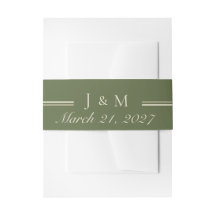 Invitation Olive & Beige