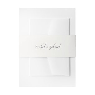 Bandeau De Faire-part Ivory   Chic Simple Script Mariage 