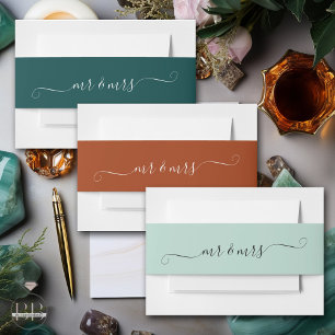 Bandeau De Faire-part Jade M. et Mme.