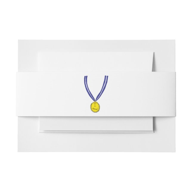 Bandeau De Faire-part J'ai essayé la médaille (Devant Example)