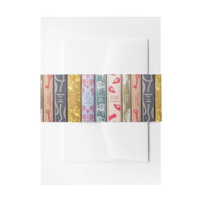 Bandeau De Faire-part Jane Austen Novels  (Devant example)