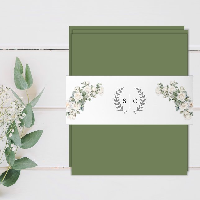 Bandeau De Faire-part Jardin romantique Rose Mariage (Créateur téléchargé)