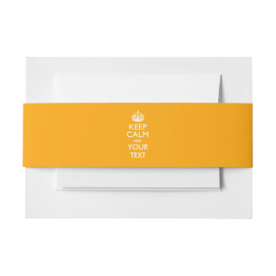 Bandeau De Faire-part Jaune Soleil GARdez CALME ET votre texte créatif