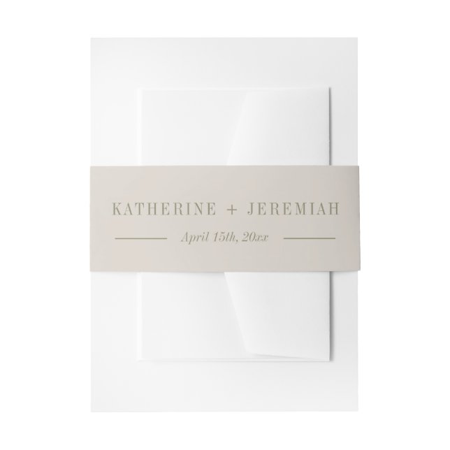 Bandeau De Faire-part Katherine | Couleurs courbes | Mariage (Devant example)