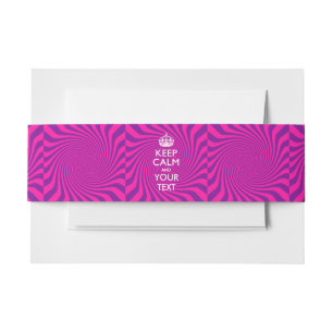 Bandeau De Faire-part KEEP CALM PERSONNALISÉ ET votre fille de texte