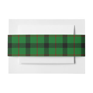 Bandeau De Faire-part Kincaide Scottish Tartan Belly Band