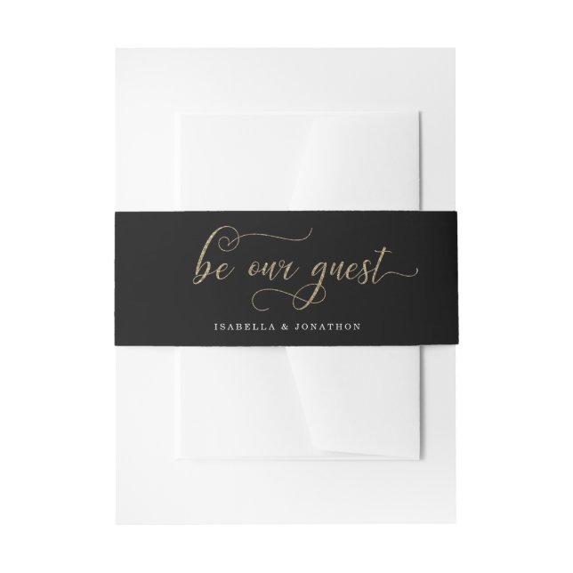 Bandeau De Faire-part La beauté noire et la bête inspirée (Devant example)