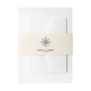Bandeau De Faire-part La boussole bleue FAIRE-PART DE MARIAGE
