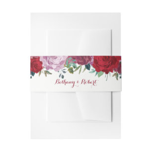Bandeau De Faire-part La collection de Mariages floraux romantiques