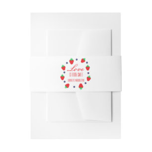 Bandeau De Faire-part L'amour est Berry Fête des mariées de fruits sucré