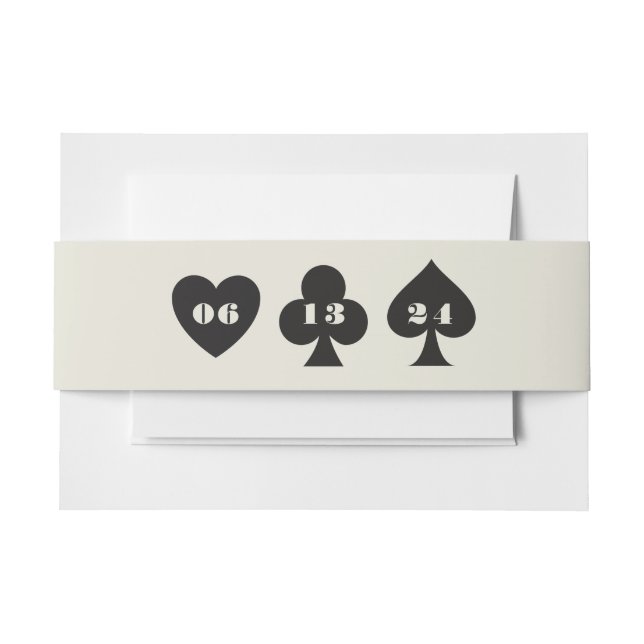 Bandeau De Faire-part Las Vegas Casino Mariage Skyline (Devant Example)