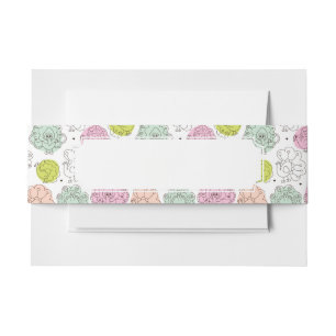 Bandeau De Faire-part le paon badine le cru de papier peint