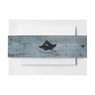 Bandeau De Faire-part Les amateurs de pêche vintage Le bois