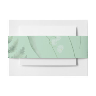 Bandeau De Faire-part Lily de la Vallée || Vert doux