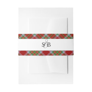 Bandeau De Faire-part MacBain MacBean Clan Tartan Scottish Plaid
