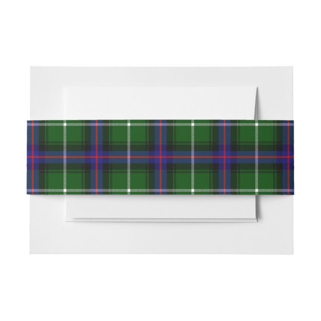 Bandeau De Faire-part MacDonald De La Musique Écossaise Tartan Belly Des (Devant Example)