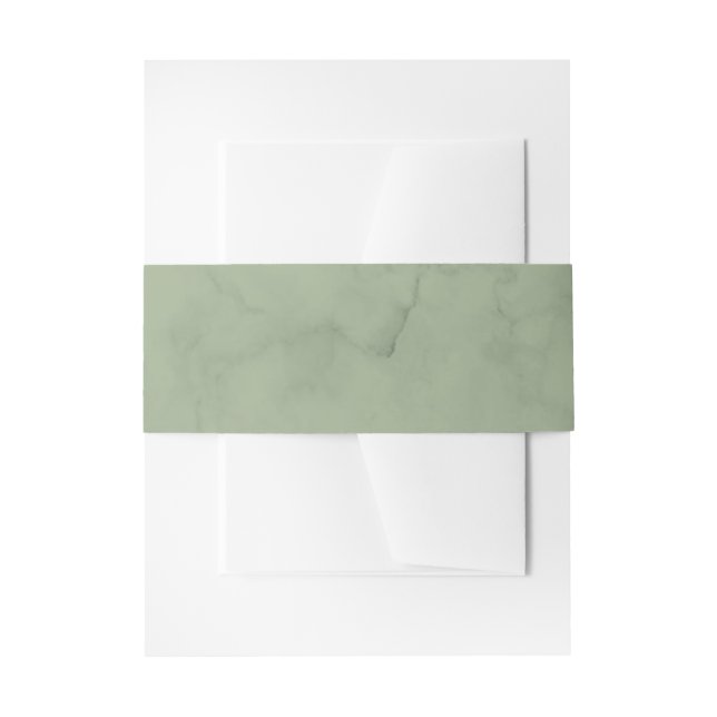 Bandeau De Faire-part Marbre vert Sage Verdure Mariage moderne (Devant example)