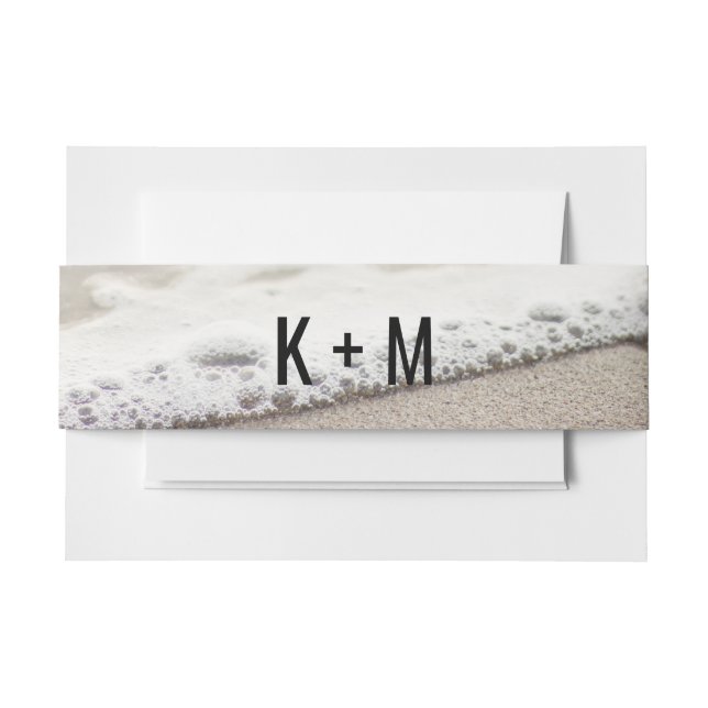 Bandeau De Faire-part Mariage Beach Waves (Devant Example)