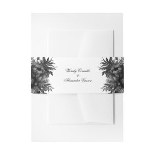 Bandeau De Faire-part Mariage blanc gothique classique