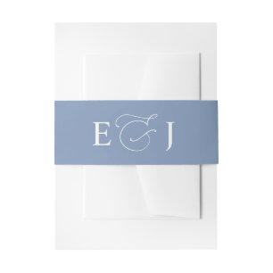 Bandeau De Faire-part Mariage bleu clair simple et robuste