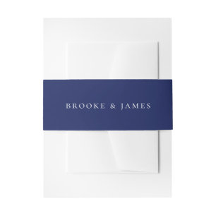Bandeau De Faire-part Mariage bleu de la marine