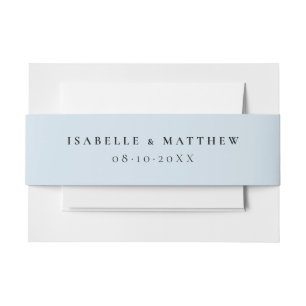 Bandeau De Faire-part Mariage bleu doux