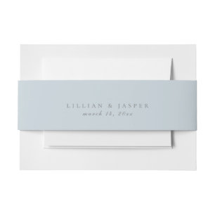 Bandeau De Faire-part Mariage bleu Pastel massif
