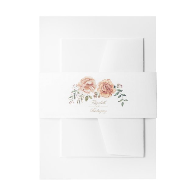 Bandeau De Faire-part Mariage Boho élégant en ivoire crème (Devant example)