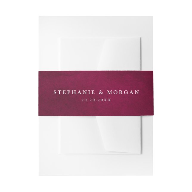 Bandeau De Faire-part Mariage Boho roumain roumain de la Bourgogne Marsa (Devant example)
