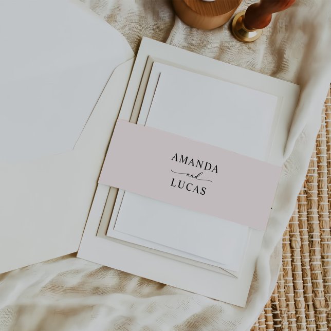 Bandeau De Faire-part Mariage botanique rustique simple (Créateur téléchargé)