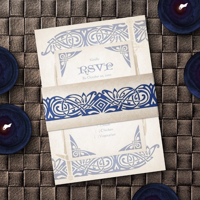 Bandeau De Faire-part Mariage celtique des épées (Créateur téléchargé)