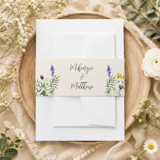 Bandeau De Faire-part Mariage Champêtre Moderne Minimaliste Bohème aux F