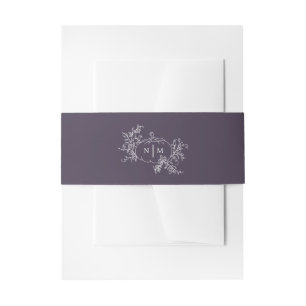 Bandeau De Faire-part Mariage citrouille Monogramme