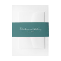 Mariage Classique Teal Ancien Argent