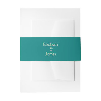Bandeau De Faire-part Mariage contemporain sarcelle transformative Moder