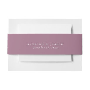 Bandeau De Faire-part Mariage couleur violet mauve solide