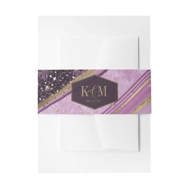 Bandeau De Faire-part Mariage d'âge Abstrait ID827 (Devant example)