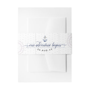 Bandeau De Faire-part Mariage d'Ancres nautiques   Vignoble de Martha