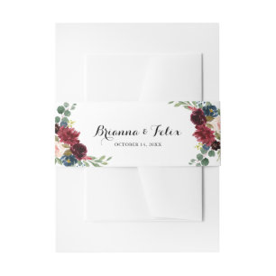 Bandeau De Faire-part Mariage de calligraphie de Bourgogne