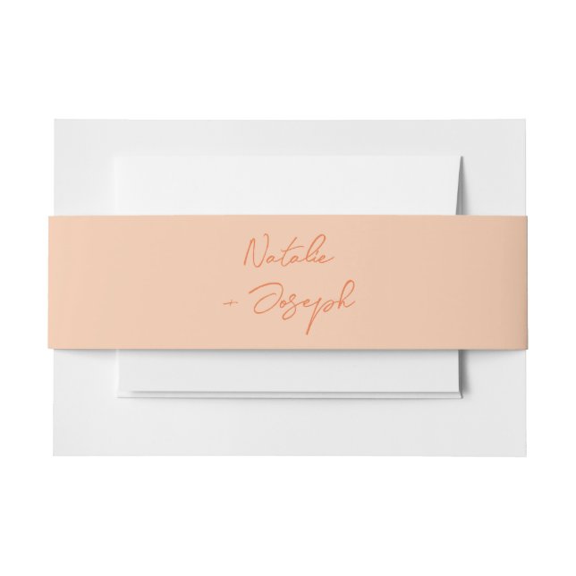 Bandeau De Faire-part Mariage de calligraphie rétro écrit à la main (Devant Example)