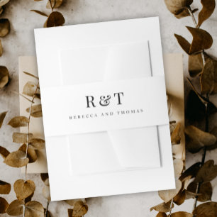 Bandeau De Faire-part Mariage de couples monogramme