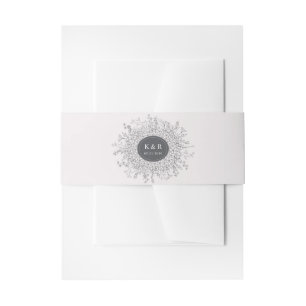 Bandeau De Faire-part Mariage de couronne florale moderne