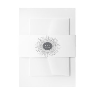 Bandeau De Faire-part Mariage de couronne florale moderne