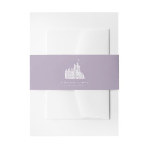 Bandeau De Faire-part Mariage de destination au Château Lavande Vintage