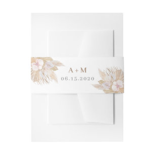 Bandeau De Faire-part Mariage de gazon Pampas
