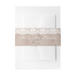 Bandeau De Faire-part Mariage de la feuille de musique vintage et de den