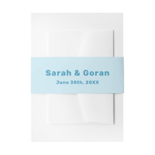 Bandeau De Faire-part Mariage de la mer bleue profonde