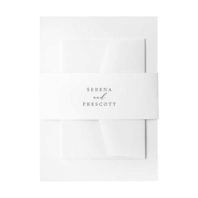 Bandeau De Faire-part Mariage de mariée et de chambre noire (Devant example)