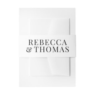 Bandeau De Faire-part Mariage de noms modernes